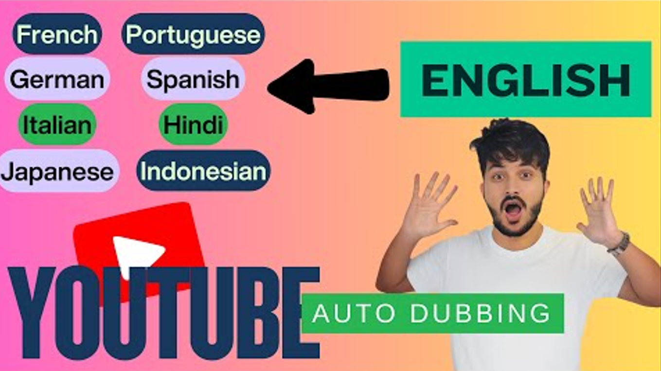 Voice Auto-Dubbing on YouTube: Expand into 9 Languages with One Click  